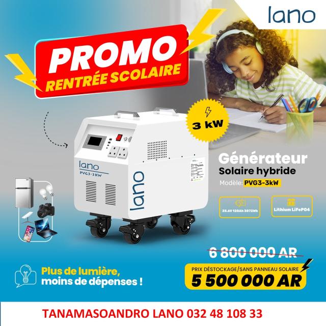 PROMOTION RENTREE SCOLAIRE 2025-2026 avec Tanamasoandro Lano